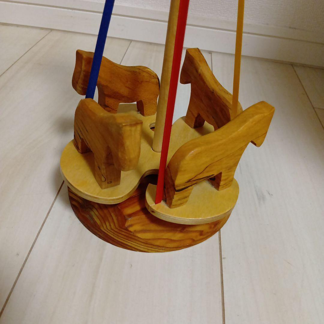 CAMPHILL 木製メリーゴーランド　木のおもちゃ　知育玩具　キャンプヒル