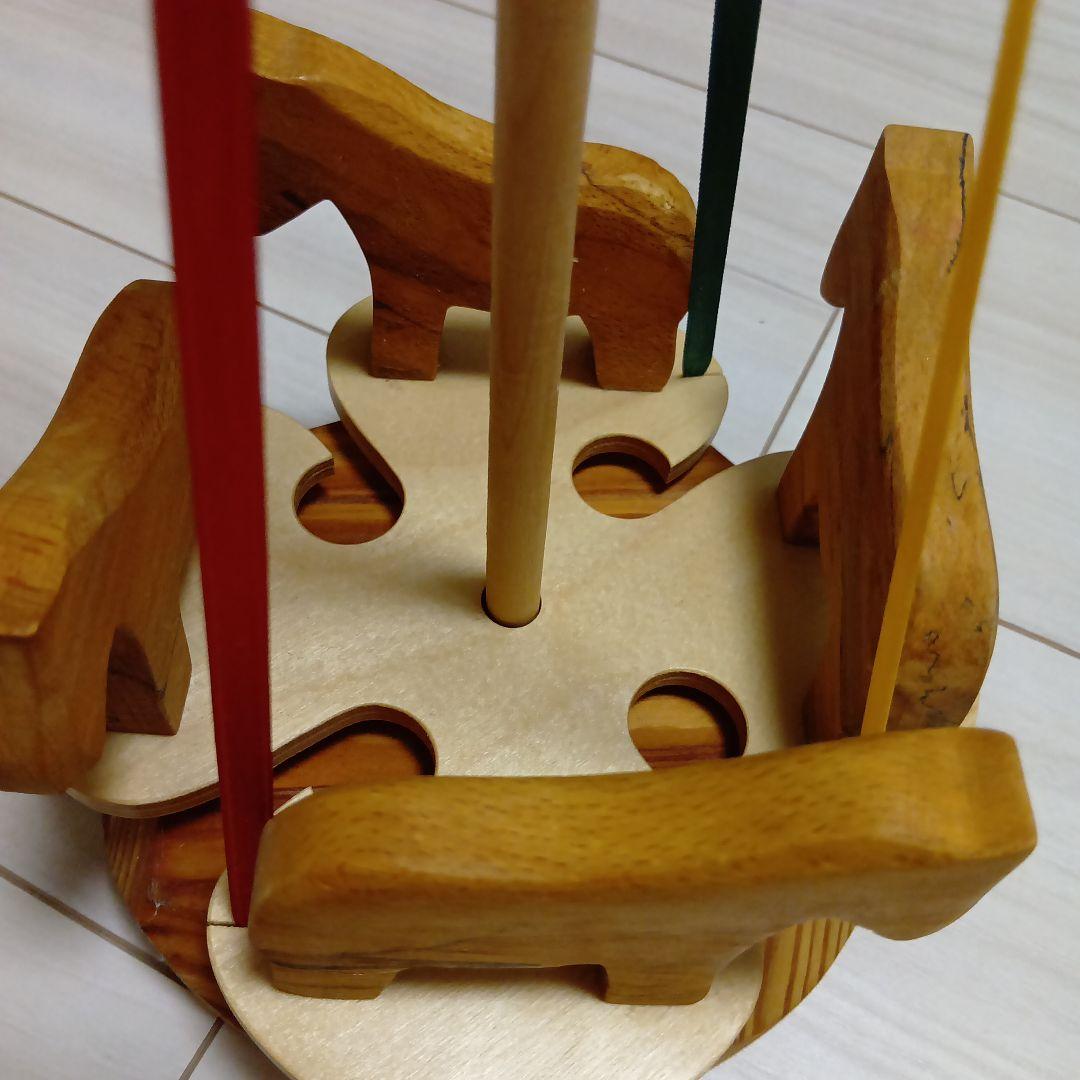 CAMPHILL 木製メリーゴーランド　木のおもちゃ　知育玩具　キャンプヒル