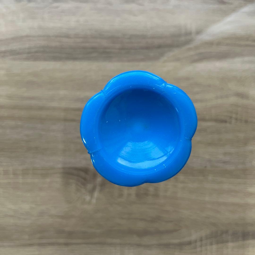 骨董　時代ガラス　希少練りガラス　花底　ダイヤ柄　筒型　氷コップ　ゴブレット１客