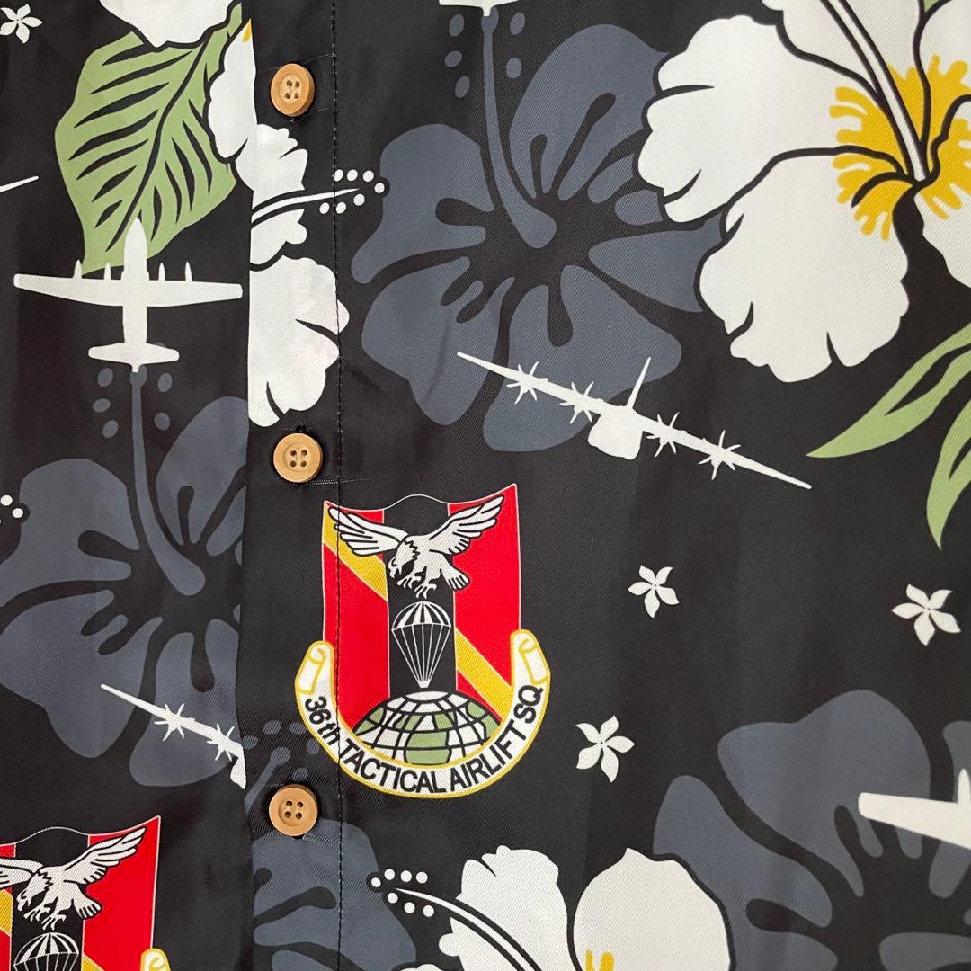 横田基地 米空軍 USAF 36 EAGLE AIRLIFTERS アロハシャツ