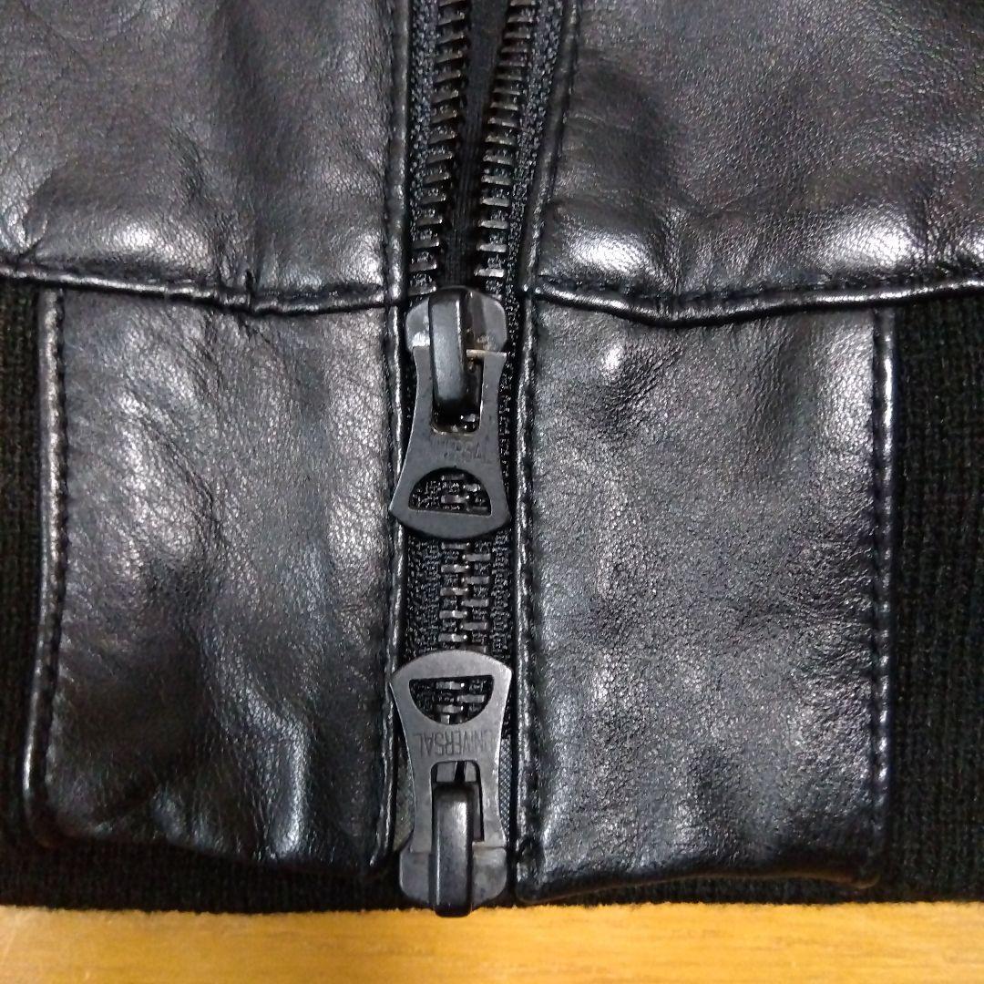 【極美品‼️】shama 牛革 レザーシングルライダースジャケット 42サイズ