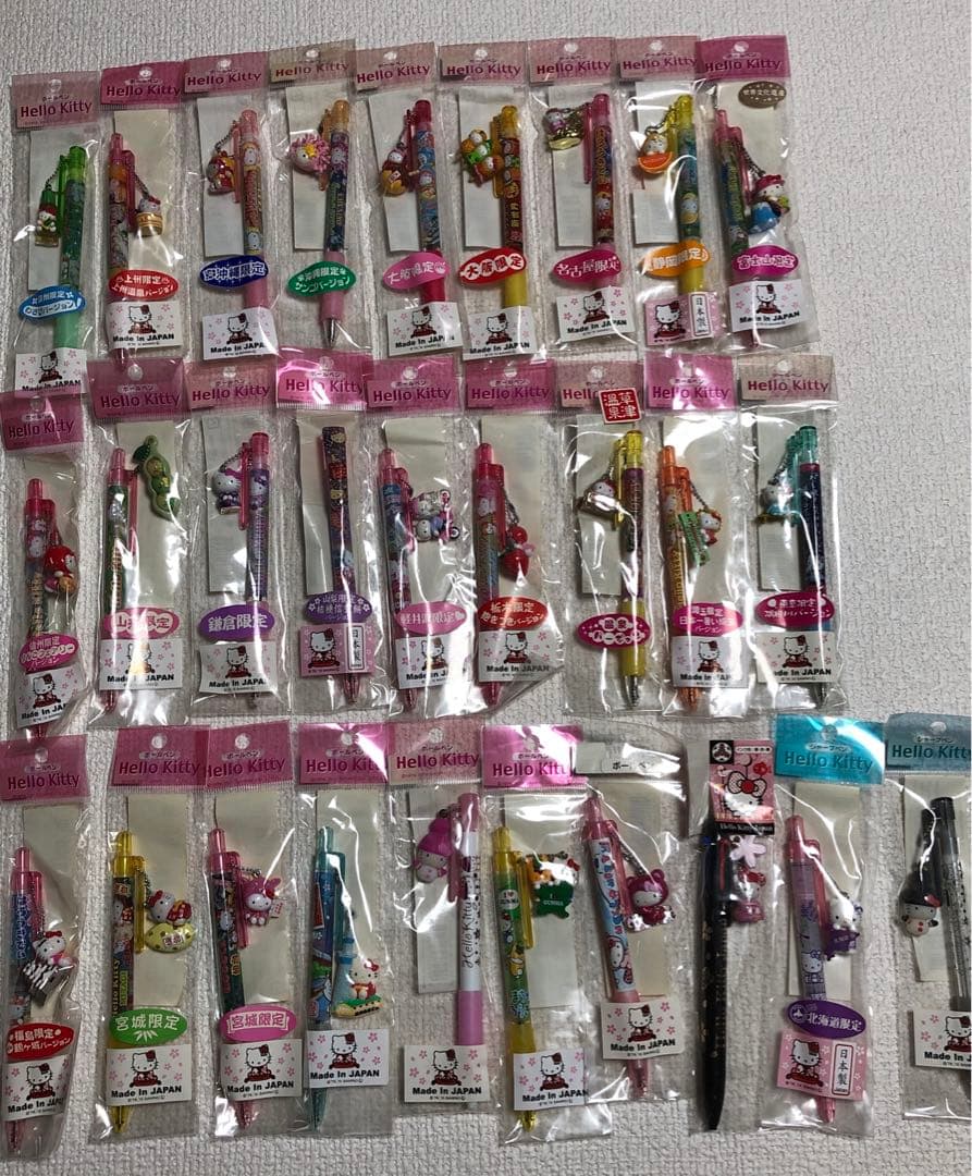 当地キティちゃん ボールペン26本・シャープペン2本　計28本セット