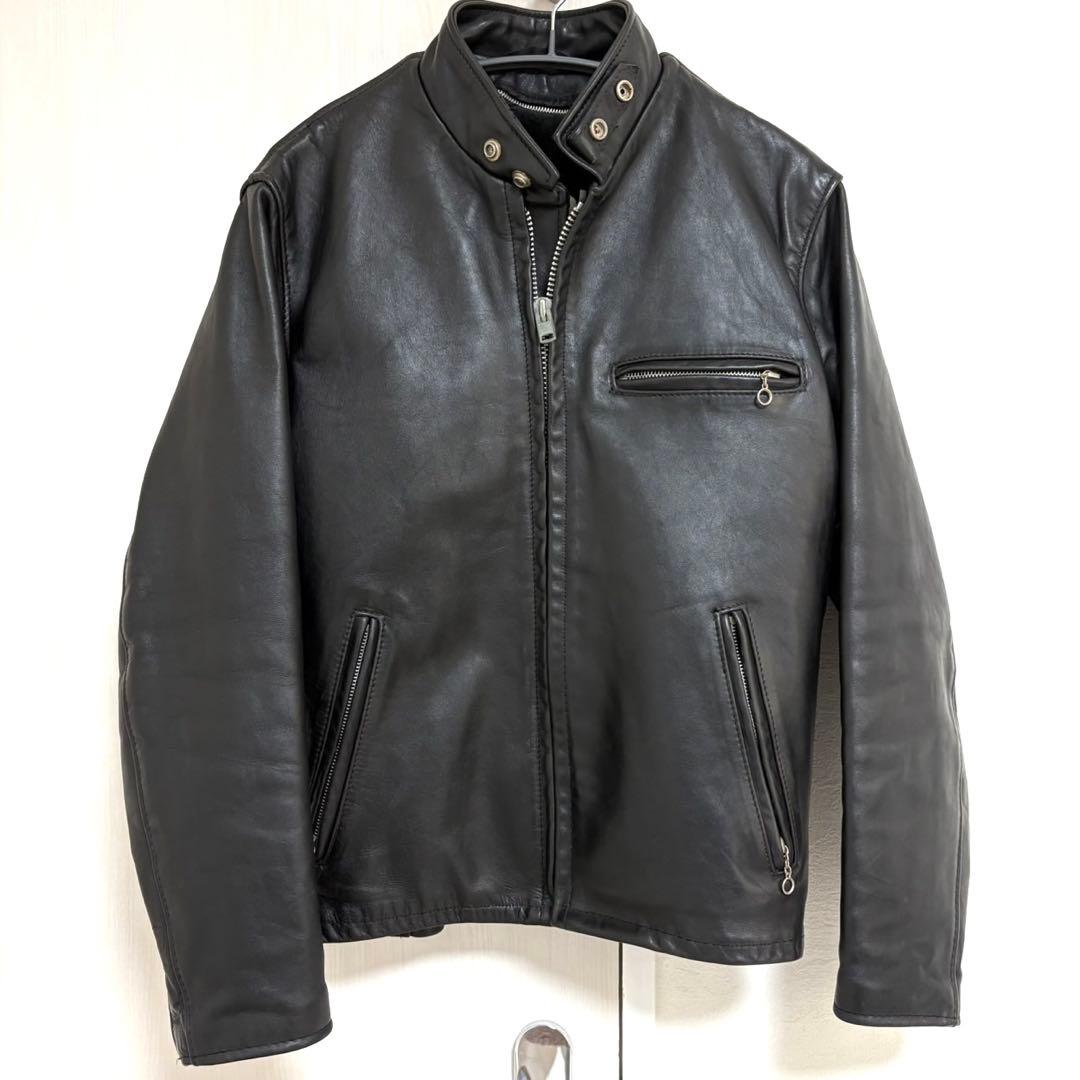 Schott ショット 641 シングルライダースジャケット USA製 ボア付き