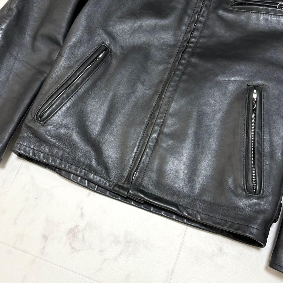 Schott ショット 641 シングルライダースジャケット USA製 ボア付き