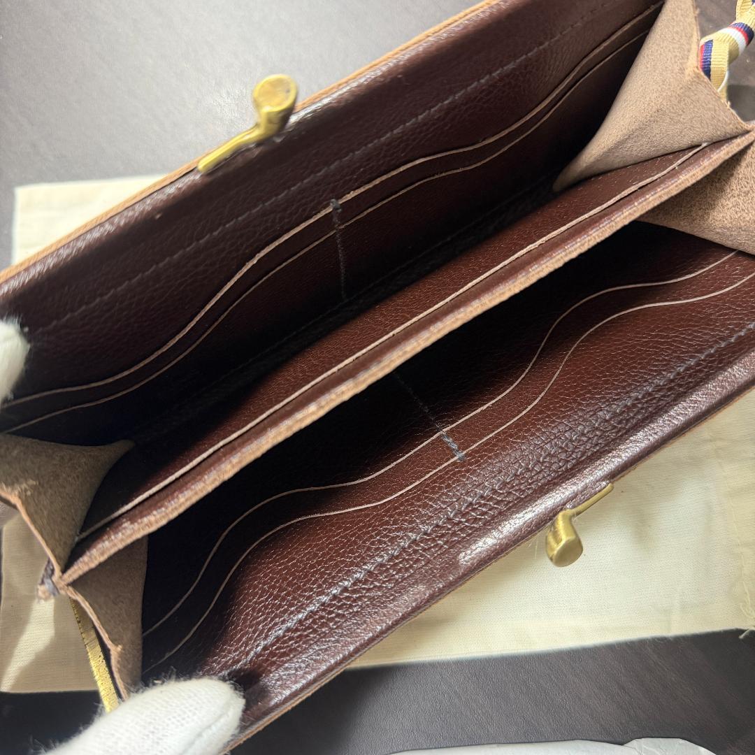 【新品未使用】イルビゾンテ 二つ折り がま口 財布 ブラウン系