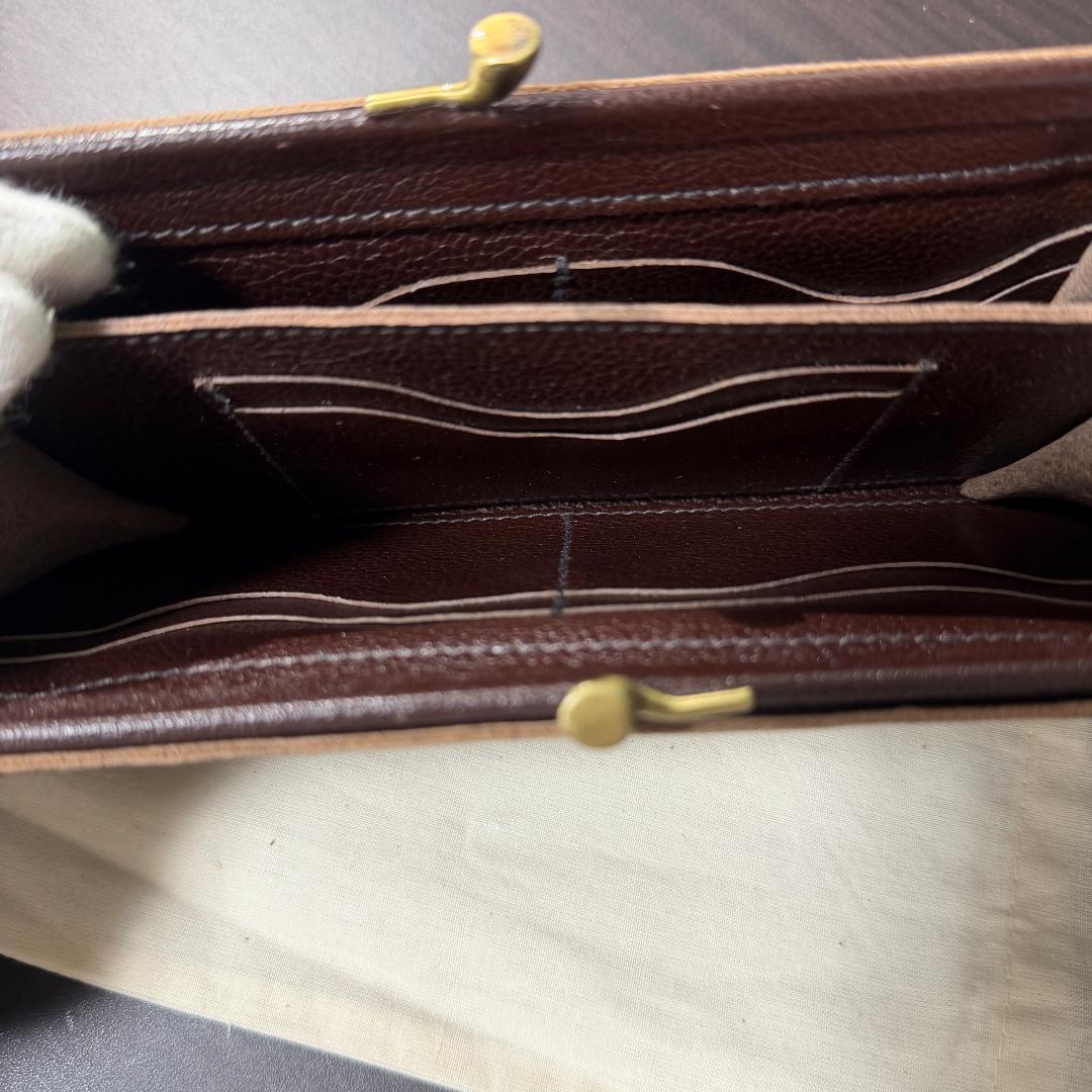 【新品未使用】イルビゾンテ 二つ折り がま口 財布 ブラウン系