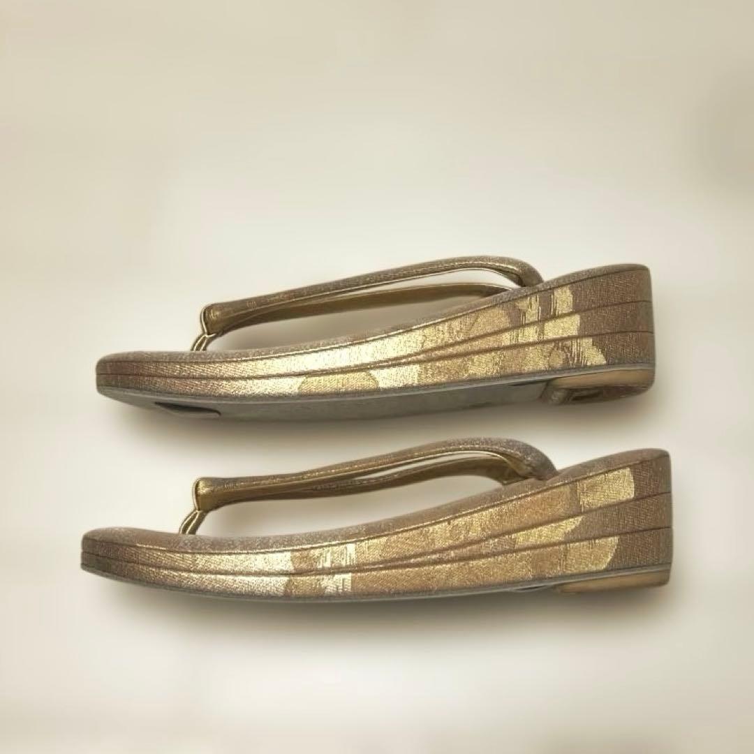 《極美品・箱付き》伊と忠　草履バッグセット　帯地