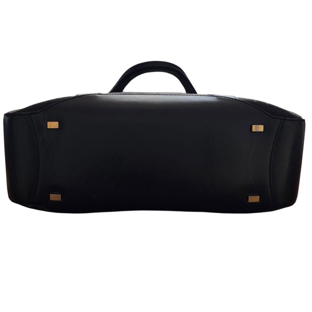 極美品　セリーヌ　トートバッグ　マカダム　大容量　ビジネスバッグ　A4収納可能