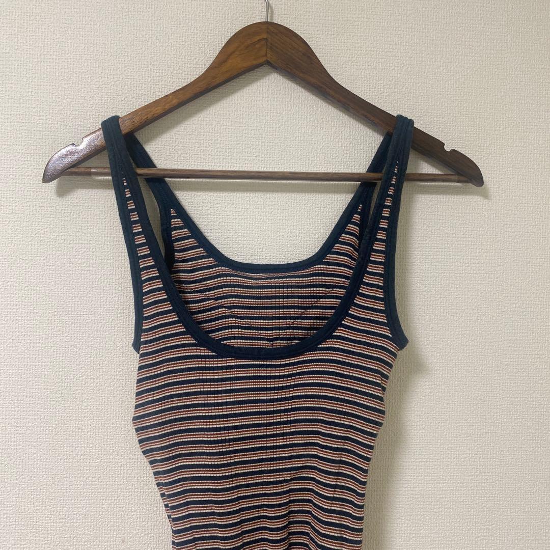 HAKUJI ボーダータンクトップ