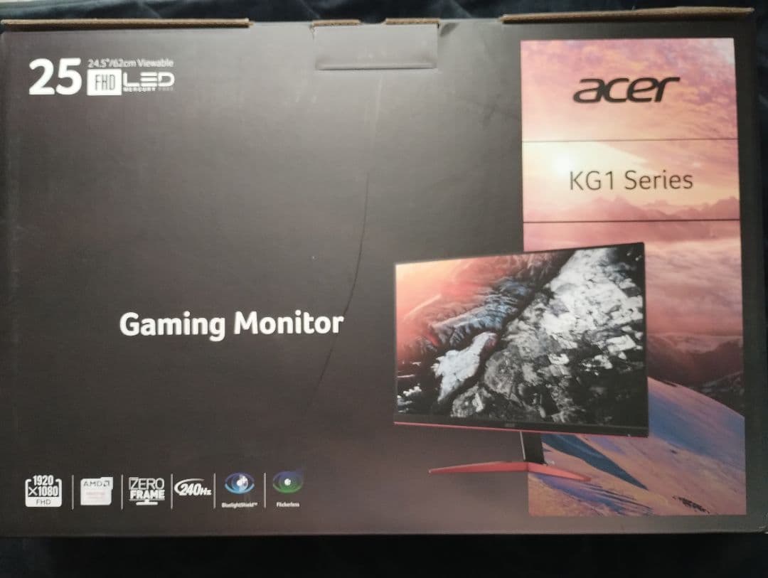 Acer ゲーミングモニター240Hz SigmaLine 24.5インチ