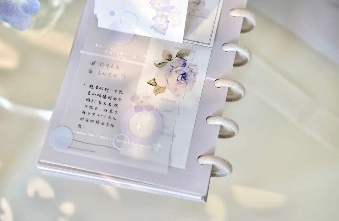 雀斑茶《春妩花间》海外マスキングテープ　マステ 【2226】