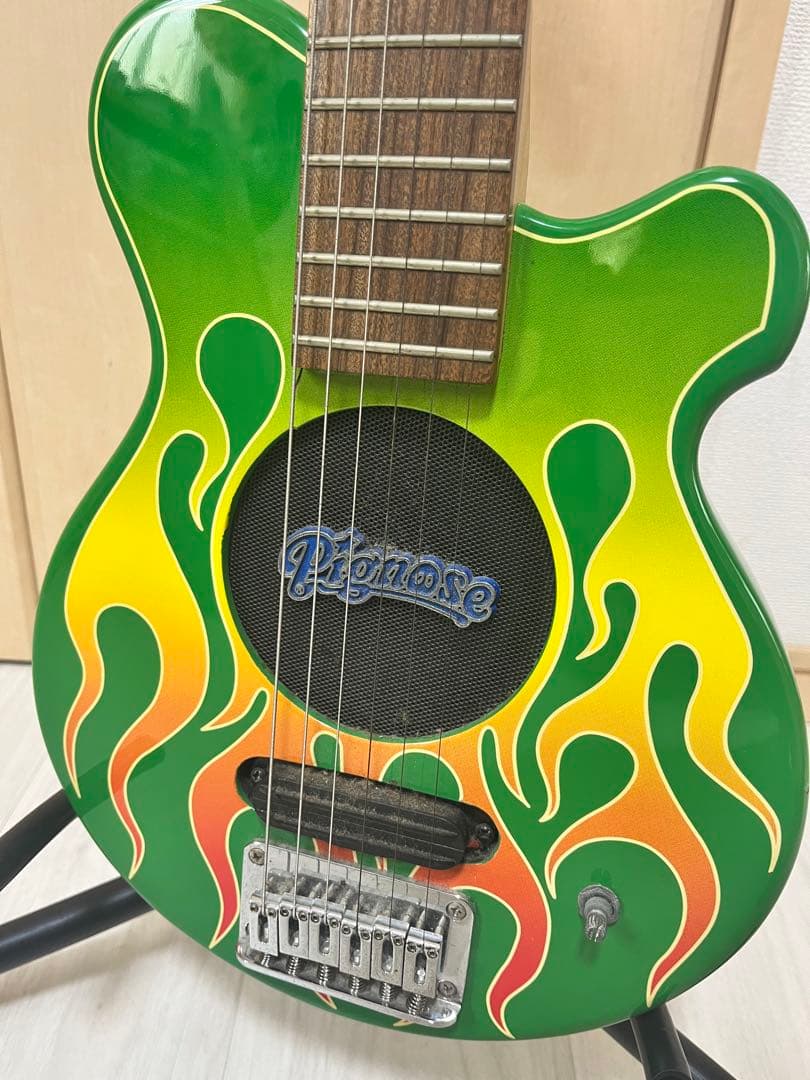 希少 ビンテージ　ピグノーズ　Pignose エレキギター ファイヤーパターン