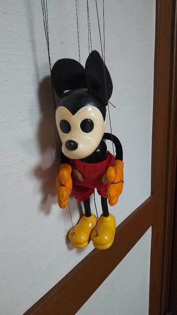 ミッキー操り人形 レトロ　マリオネット 希少　ディズニー　ヴィンテージ　美品