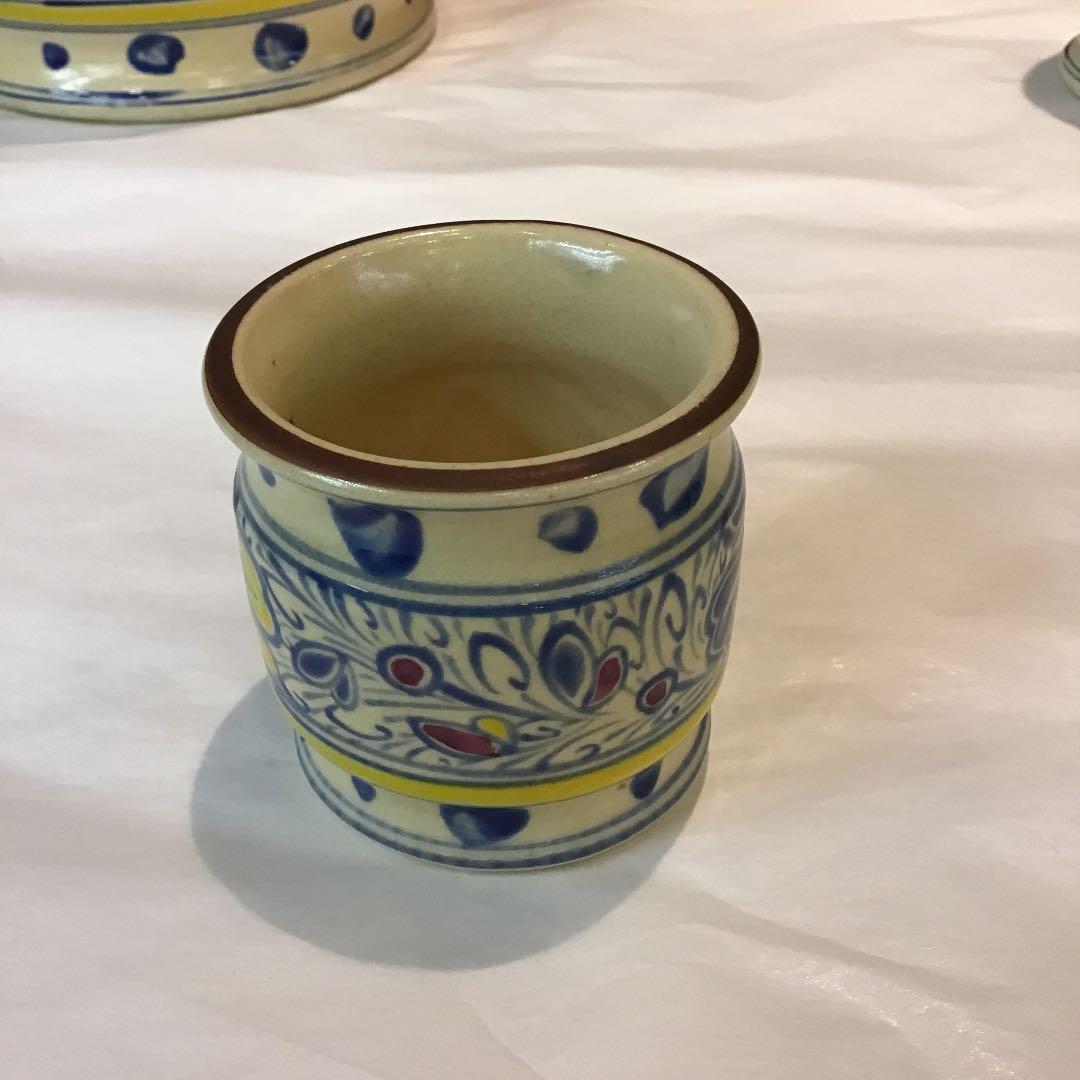 【茶道具】高台寺窯 陶楽作 オランダ皆具