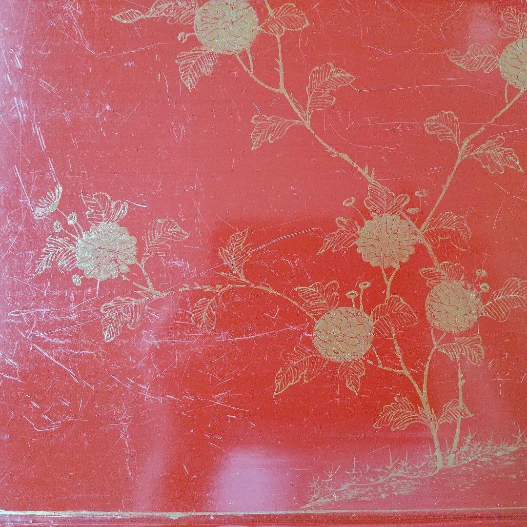 琉球漆器 江戸時代 足付 盆 貴重 骨董 茶道具