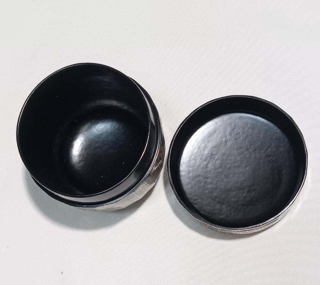 茶道具　山中塗蒔絵師　道場宗廣作　折撓柳蒔絵棗　折ダメ棗　美品！！