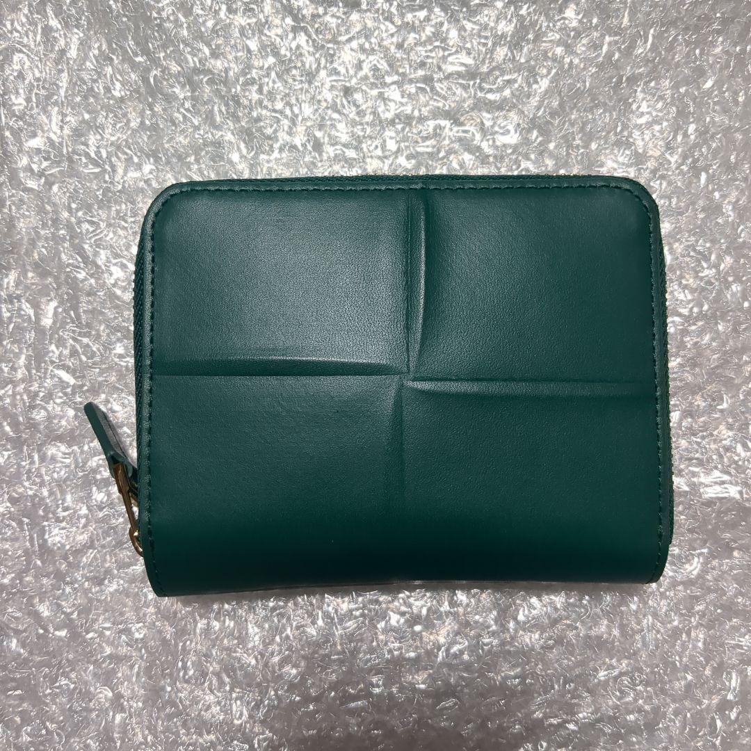 新品未使用 牛革２つ折り財布 グリーン系統 パトリックコックス