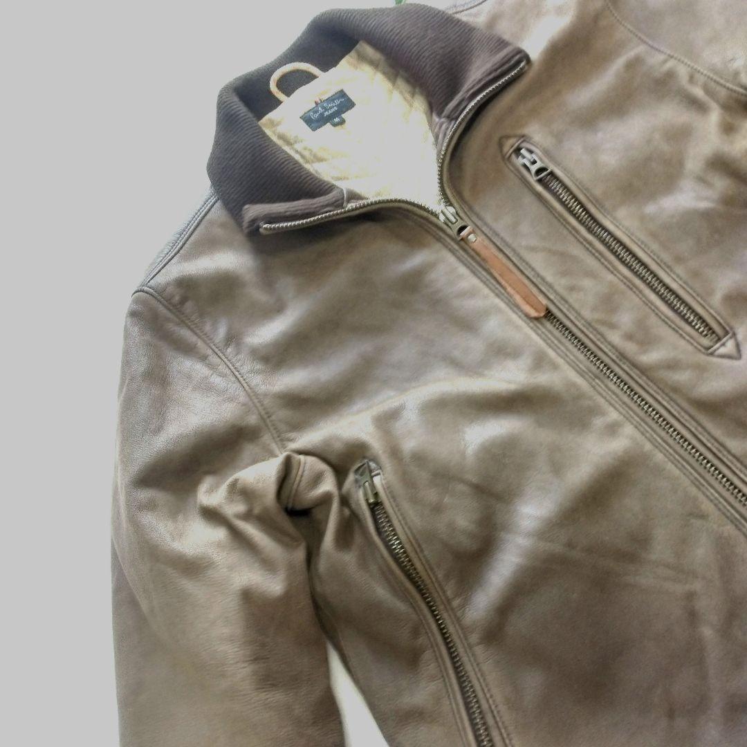 Paul Smith ポールスミス 羊革 リアルレザー 本革 ジャケット M