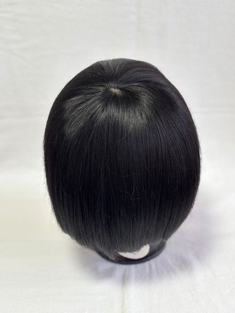 【ナチュラルブラック】人毛100% フルウィッグ 医療用 ウィッグ ショート