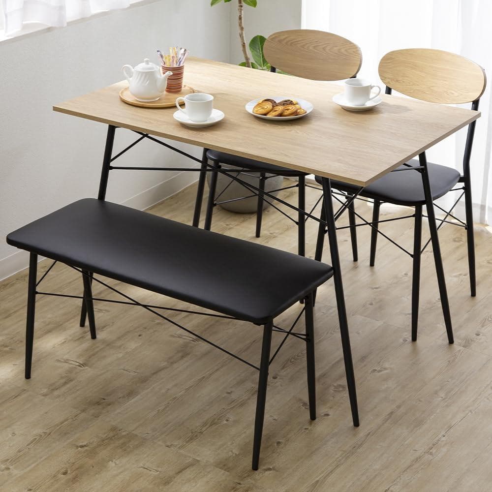 アイリス ダイニングテーブルセット 4点セット STDSET-4 オーク