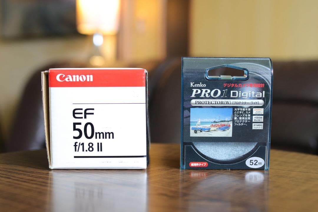 Canon EF 50mm F1.8 II ＆ Kenko レンズ保護フィルター