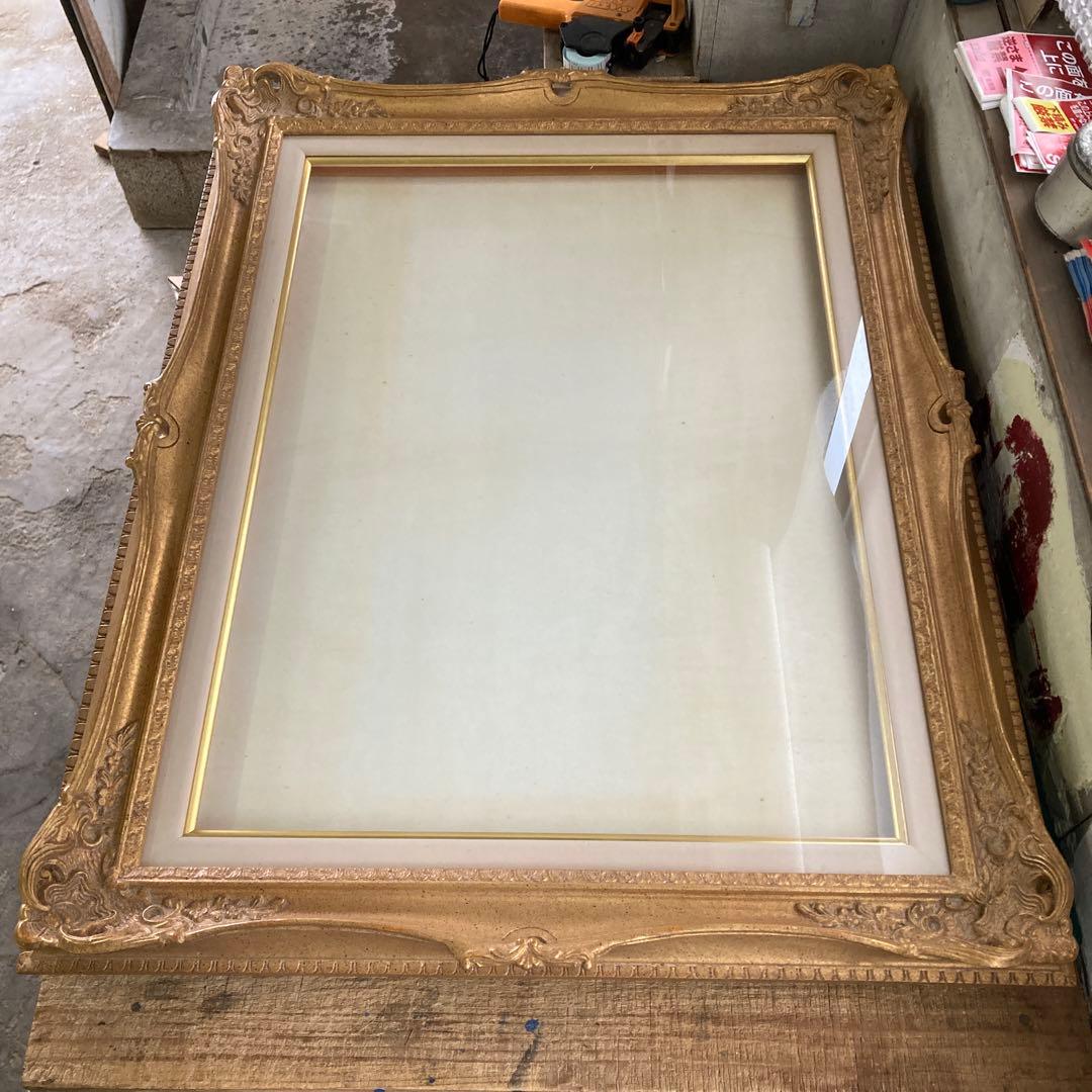 w*i様 古い額縁 P20号 ゴールドフレーム 金色 装飾￼￼￼ ￼油彩額縁