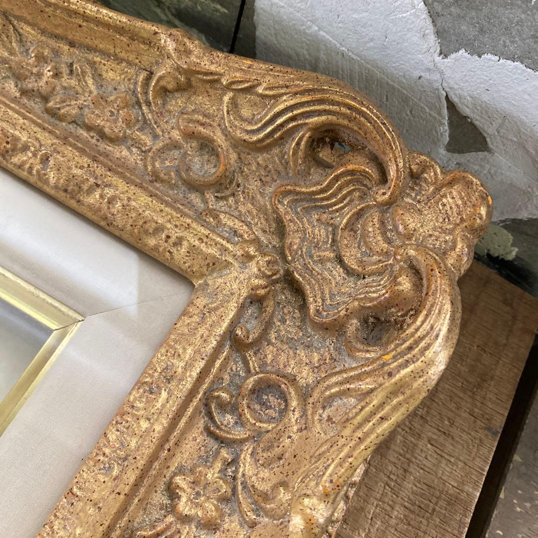 w*i様 古い額縁 P20号 ゴールドフレーム 金色 装飾￼￼￼ ￼油彩額縁