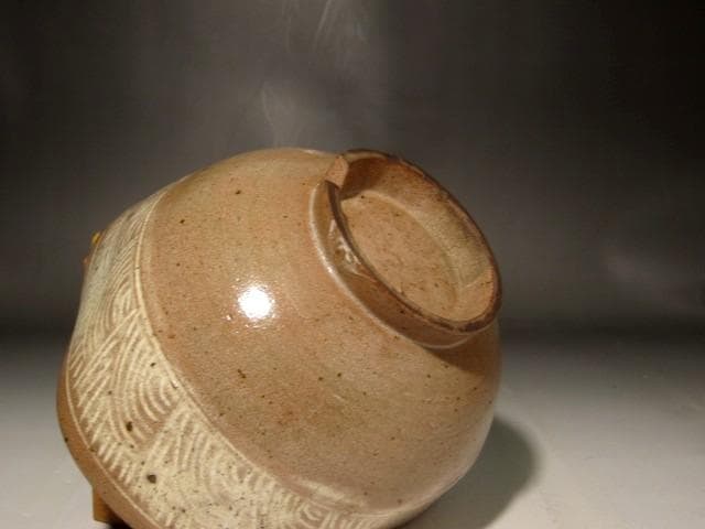 時代　朝鮮三嶋茶碗　「清友」即中斎花押の逸品 r299