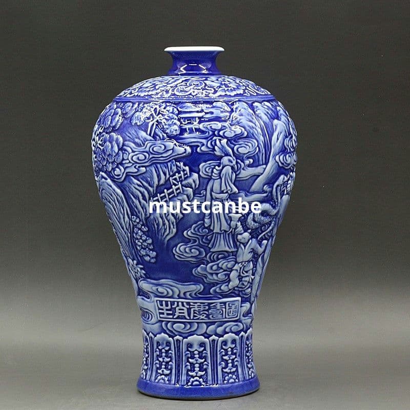 十二支梅瓶 景徳鎮 陶磁器 装飾品 現代工芸品 美術品 置物