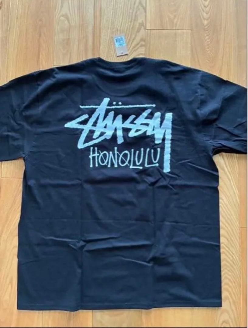 STUSSY ブラック Tシャツ Lサイズ HONOLULU