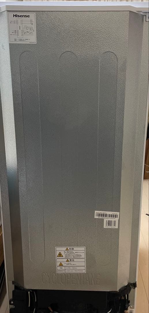 【Hisense】一人暮らし用　冷蔵庫 ホワイト　134L