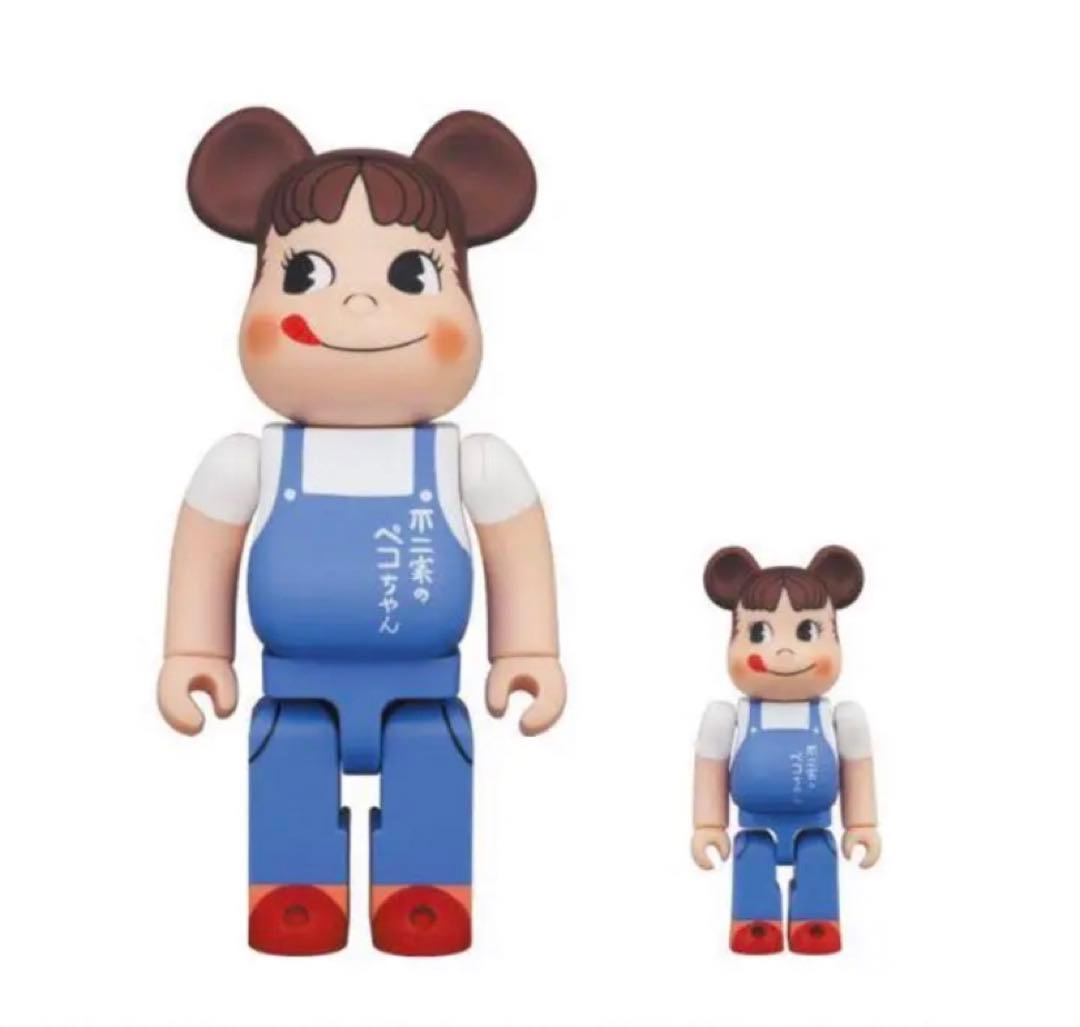 BE@RBRICK ペコちゃん 100% 400% オーバーオール 新品未開封