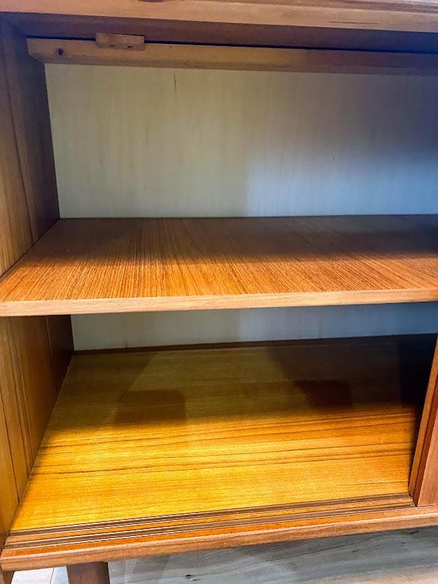 1960s デンマーク チーク キャビネットオープンハイシェルフ仕上済