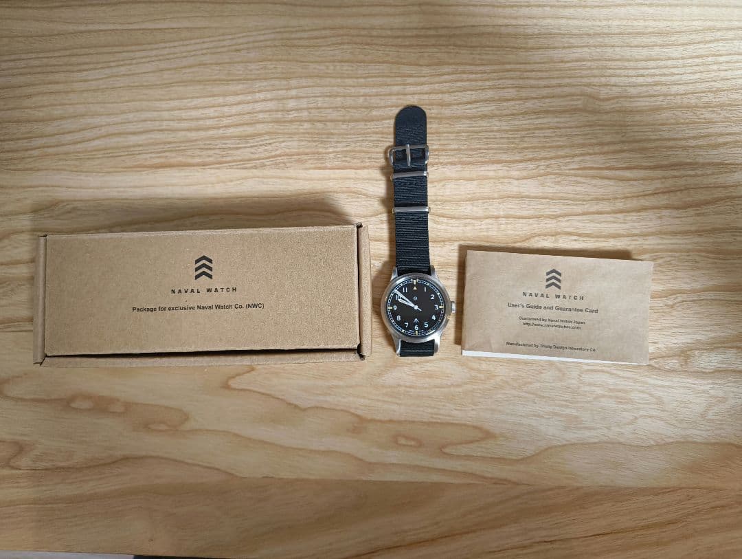 NAVAL WATCH 自動巻き腕時計 ブラック
