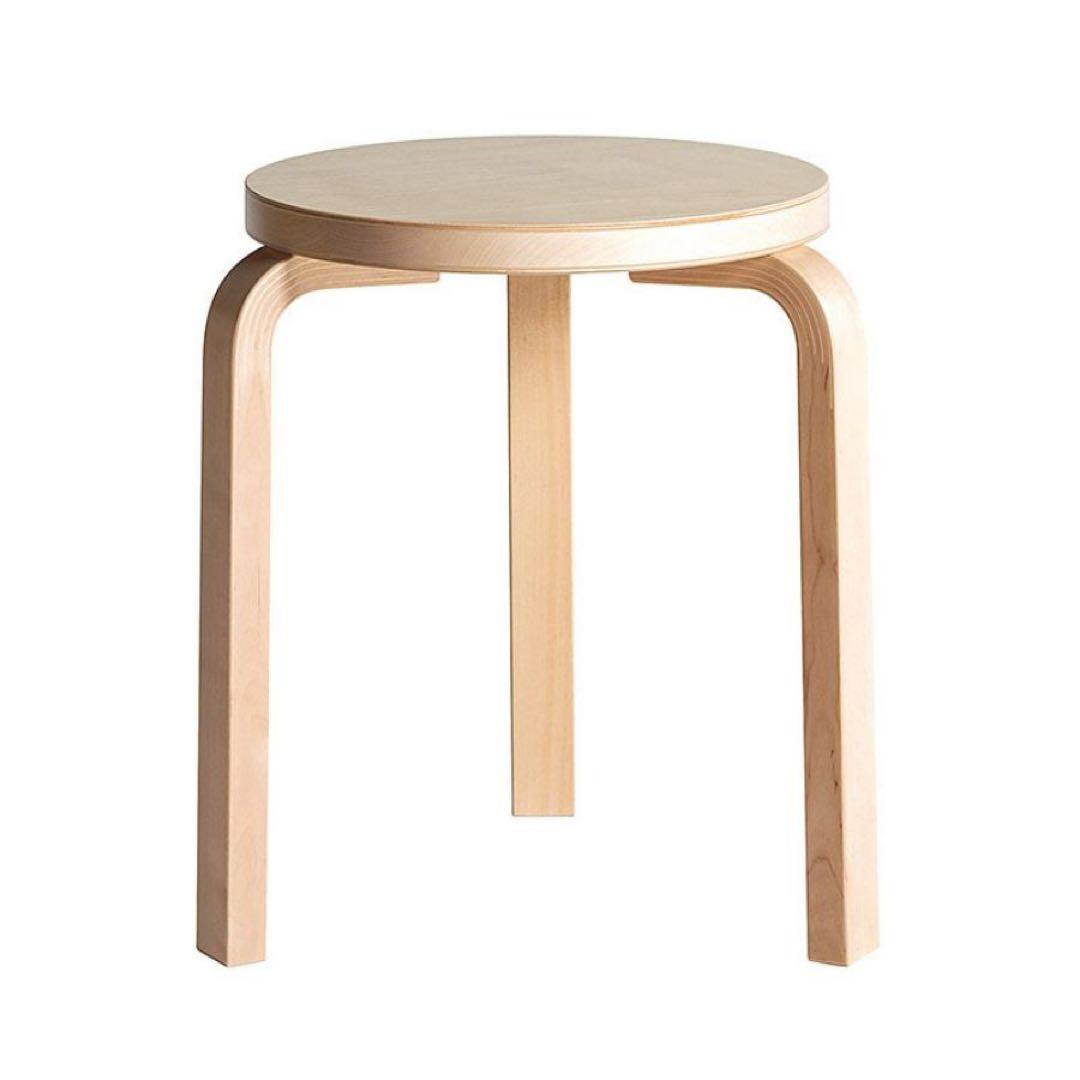 Artek Stool60 3本脚　バーチ　ナチュラルラッカー　ほぼ未使用品