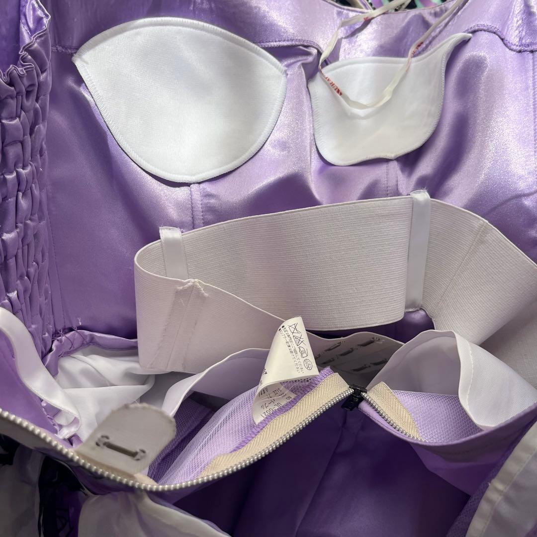 【希少】シェーナドゥーノ 神田うの カラードレス 花柄 紫 結婚式