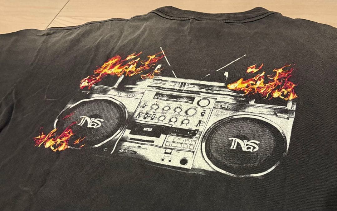 セントマイケル25FW発売NASコラボ NAS SS TEE/NAS黒L美品