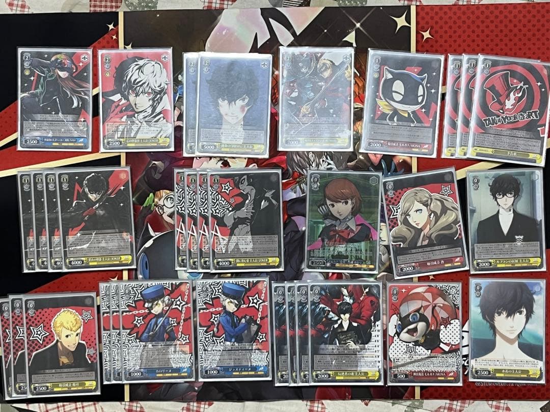 ペルソナ5 デッキ パーツ、スリーブ、プレイマット付き ヴァイスシュバルツ