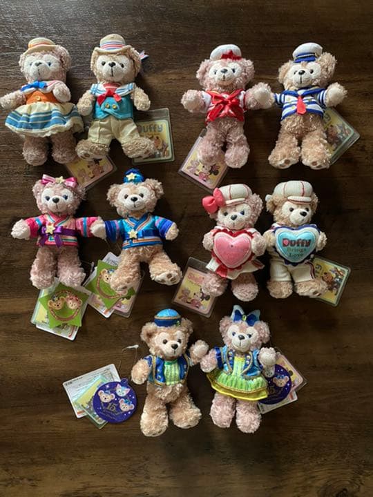 ダッフィー シェリーメイ ぬいぐるみバッジ　セット