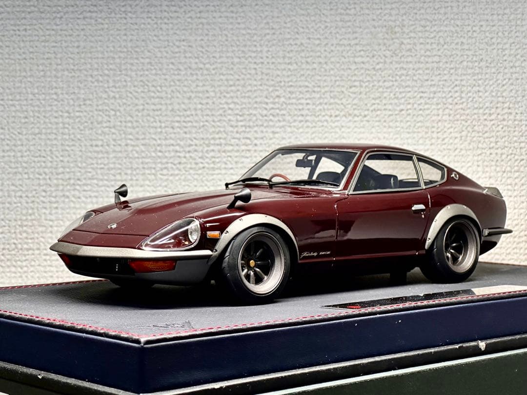 メイクアップ アイデア 1/18 日産 フェアレディ 240ZG Maroon