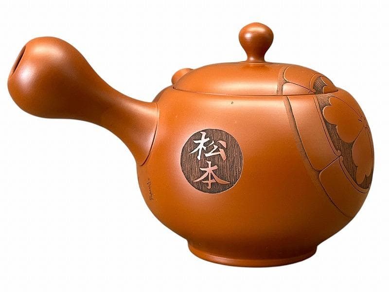 旧家蔵出 新品 常滑焼 吉川雪堂 吉川壺堂 合作 朱泥 急須 茶器 真作保証 ②