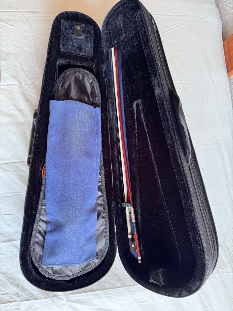 分数 バイオリン 1/2 suzuki No.230 弦 肩当 弓 ケースセット