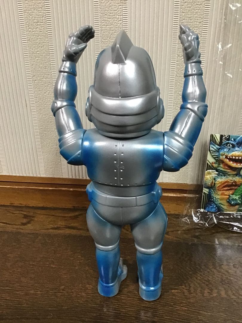 ＪＳＭ　青銀色メカコング怪獣ソフビ　美品　値引不可　プロフ必読