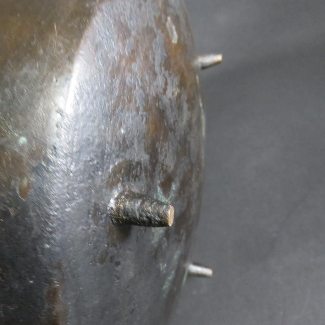 銅ヤカン 薬缶 やかん 銅製 真鍮 三つ足