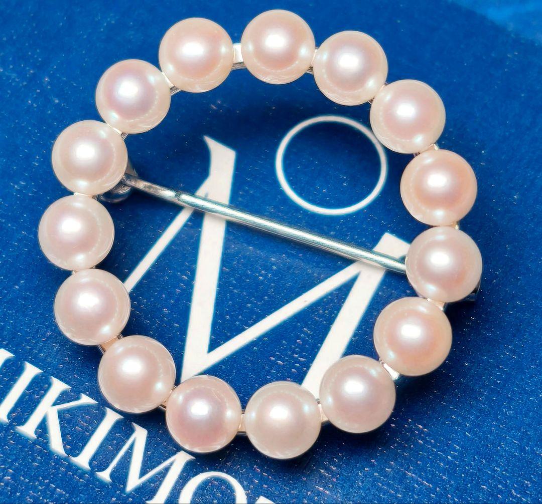 【極美品 最高級】ミキモト ブローチ パール サークル フォーマル 皇室御用達