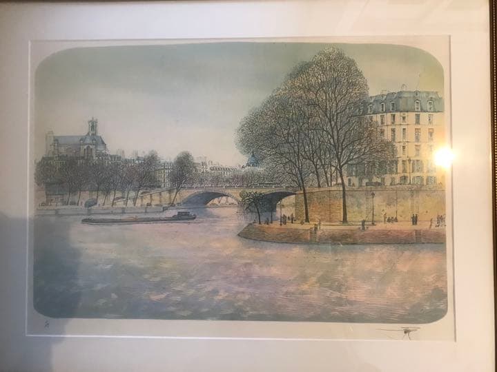 ラフルスキーの作品でサンルイ島とセーヌ河