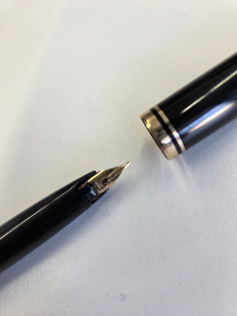 中古品 SAILOR 万年筆 黒 14K