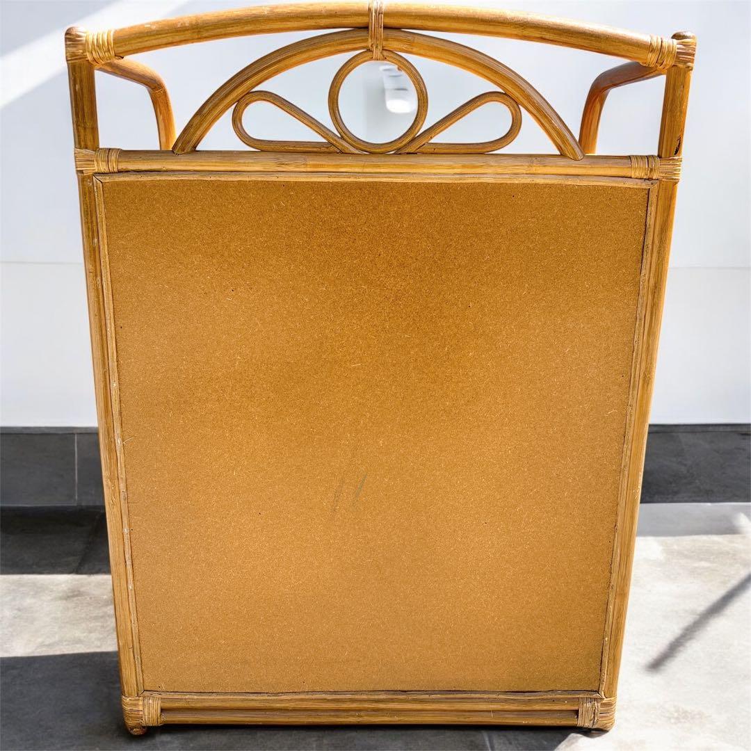 【希少家具】ラタン 籐 6段チェスト タンス ヴィンテージ