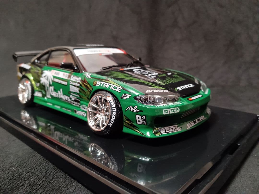 最終価格 1/24 日産 S15 シルビア プラモデル 完成品 ケース付