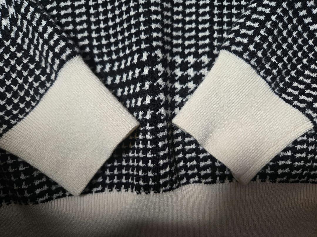 ❣️美品❣️パーリーゲイツPEARLY GATESチェック柄ニットセーター★0